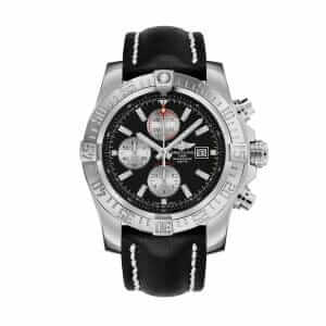 breitling-super-avenger-black-leather-stell-replica-watch