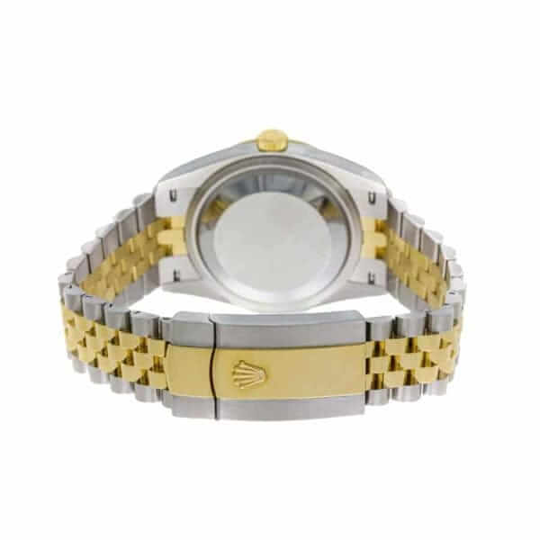rolex datejust 126333 yellow gold steel silver dial jubilee replica2