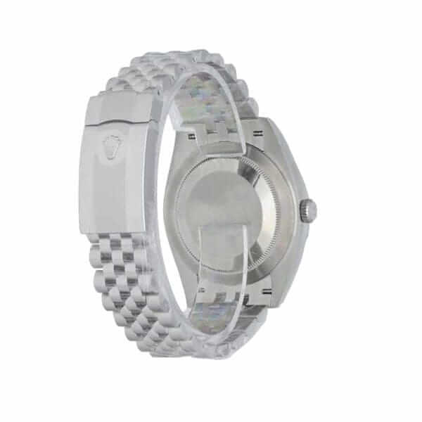 rolex datejust 126334 steel grey dial jubilee replica back