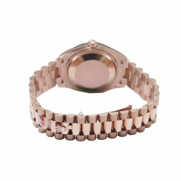 rolex datejust 278245 everose gold automatic mother pearl set with diamond dial replica12