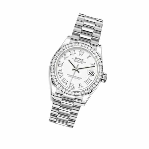 rolex datejust 278289rbr white gold and diamond automatic white dial replica 1