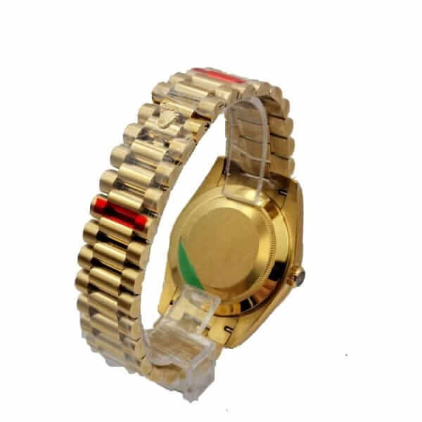 rolex day date 228235 ew yellow gold black diagonal dial 1