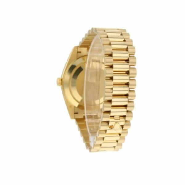 rolex day date 228238 2018 ew yellow gold silver diagonal dial 2