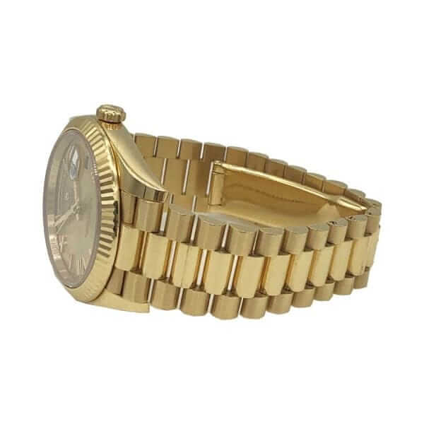 rolex day date 228238 kw yellow gold champagne dial replica3 1
