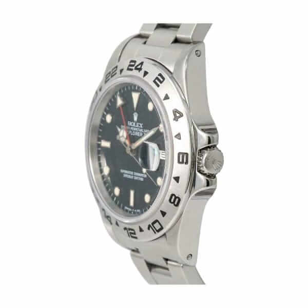 rolex explorer ii vintage unpolished rail spider black dial 16550 replica 1